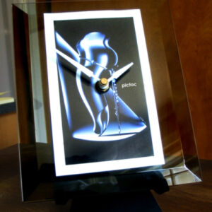 Stiletto Jazz Litho Desk Clock by Pictoc